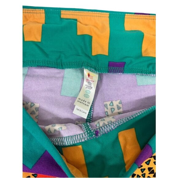 LuLaRoe Women's Multicolor Leggings - Picture 3 of 6